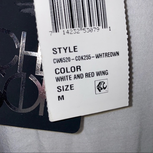 Chaser NWT Red/White Coca-Cola “The Real Thing” Tee w/Shoulder Cutouts M - Picture 8 of 10